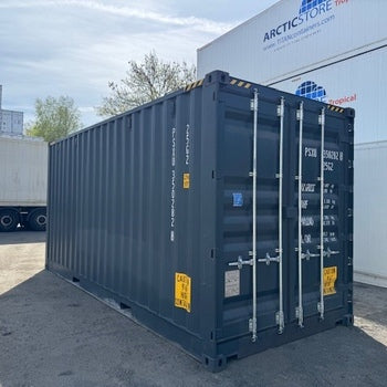20 Fuß High Cube Open Side / Lagercontainer One Way RAL 7016