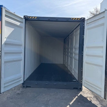 20 Fuß High Cube Open Side / Lagercontainer One Way RAL 7016