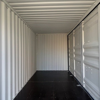 20 Fuß High Cube Open Side / Lagercontainer One Way RAL 7016