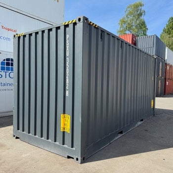 20 Fuß High Cube Open Side / Lagercontainer One Way RAL 7016
