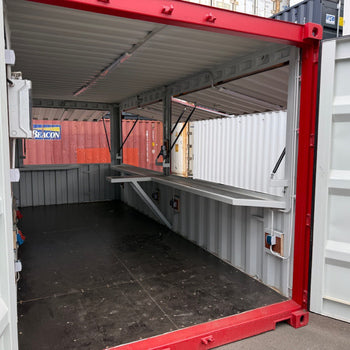 Barcontainer mit Tresen und E-Paket /Imbiss /Messecontainer