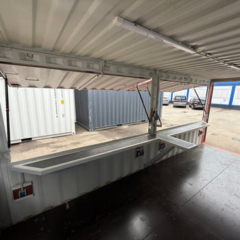 Barcontainer mit Tresen und E-Paket /Imbiss /Messecontainer
