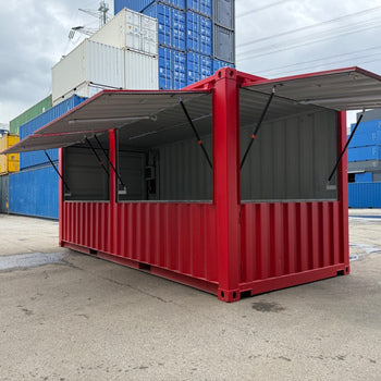 Barcontainer mit Tresen und E-Paket /Imbiss /Messecontainer