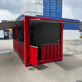Barcontainer mit Tresen und E-Paket /Imbiss /Messecontainer