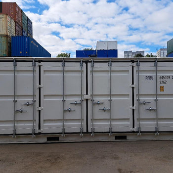 20 Fuß Open Side One Way Lagercontainer RAL 9010