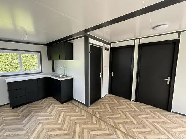 Tiny House mit zwei Schlafzimmern und Küche