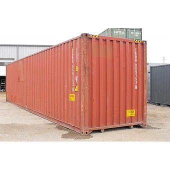 GEBRAUCHTER 40-FUSS BREITER KLASSE-B-HOCHKUPPEL-VERSANDCONTAINER