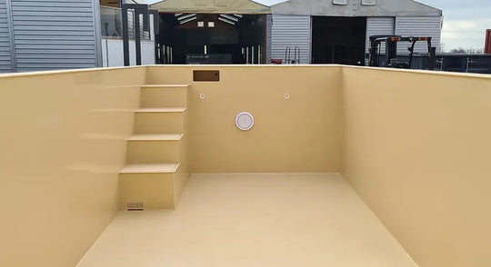 Schwimmbadbehälter aus Polypropylen 6,5 x 2,6 m-Neu