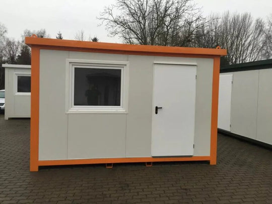 Neues 4x2,4 m Containerbüro – Sicherheitsposten / Zugangskontrolle 9,6 m²