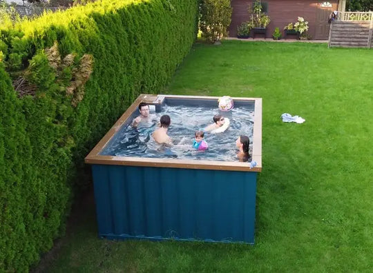 Container-Spa-Pool 3,0 x 2,5 m mit Whirlpool, Komfortpaket-Neu