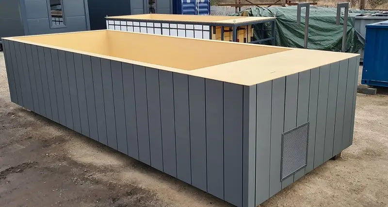 Schwimmbadbehälter aus Polypropylen 6,5 x 2,6 m-Neu