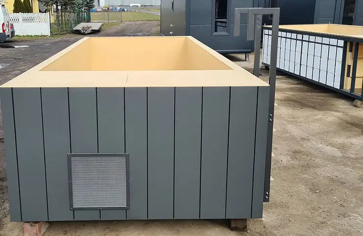 Schwimmbadbehälter aus Polypropylen 6,5 x 2,6 m-Neu