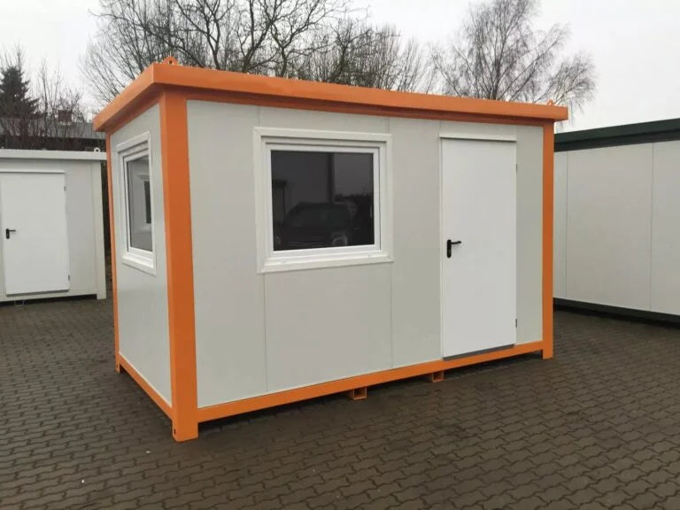 Neues 4x2,4 m Containerbüro – Sicherheitsposten / Zugangskontrolle 9,6 m²
