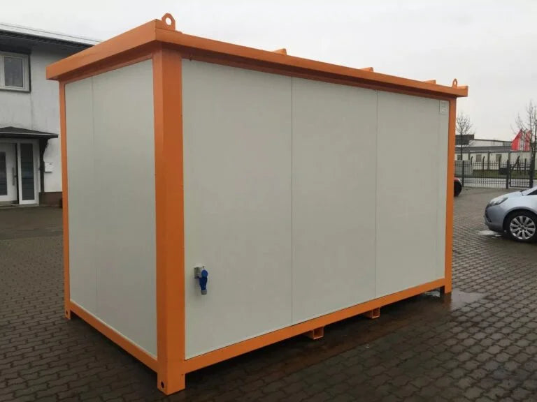 Neues 4x2,4 m Containerbüro – Sicherheitsposten / Zugangskontrolle 9,6 m²