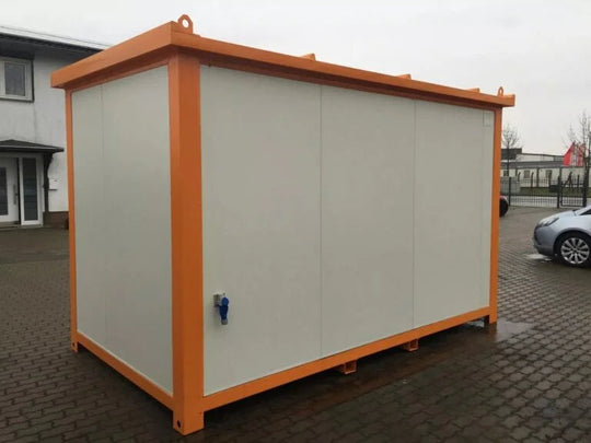Neues 4x2,4 m Containerbüro – Sicherheitsposten / Zugangskontrolle 9,6 m²