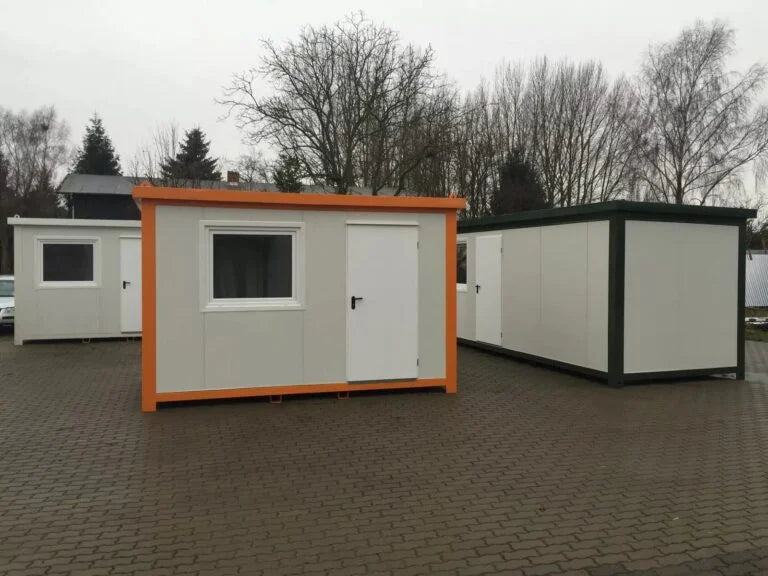 Neues 4x2,4 m Containerbüro – Sicherheitsposten / Zugangskontrolle 9,6 m²