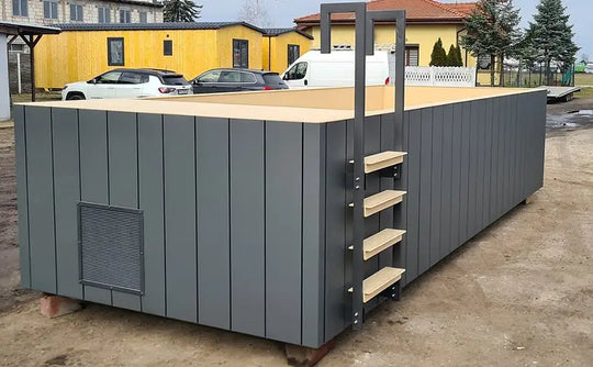 Schwimmbadbehälter aus Polypropylen 6,5 x 2,6 m-Neu